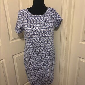 Vineyard Vines Floral Blue and White Top